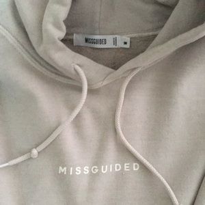 Missguided sand hoodie medium